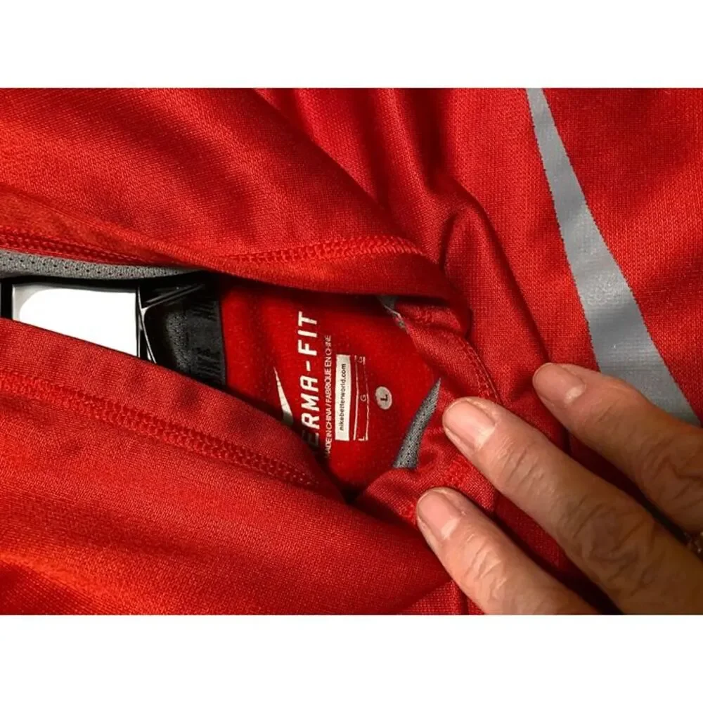 Nike Therma-Fit Red Hoodie & Old Navy Active Gray Zip-Up Hoodie Lg Set 10/12